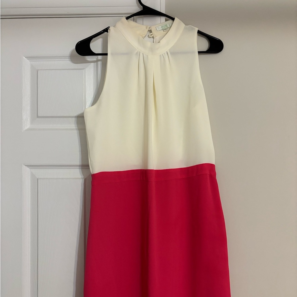 Jade Women's Mini Dress in Cream and Pink